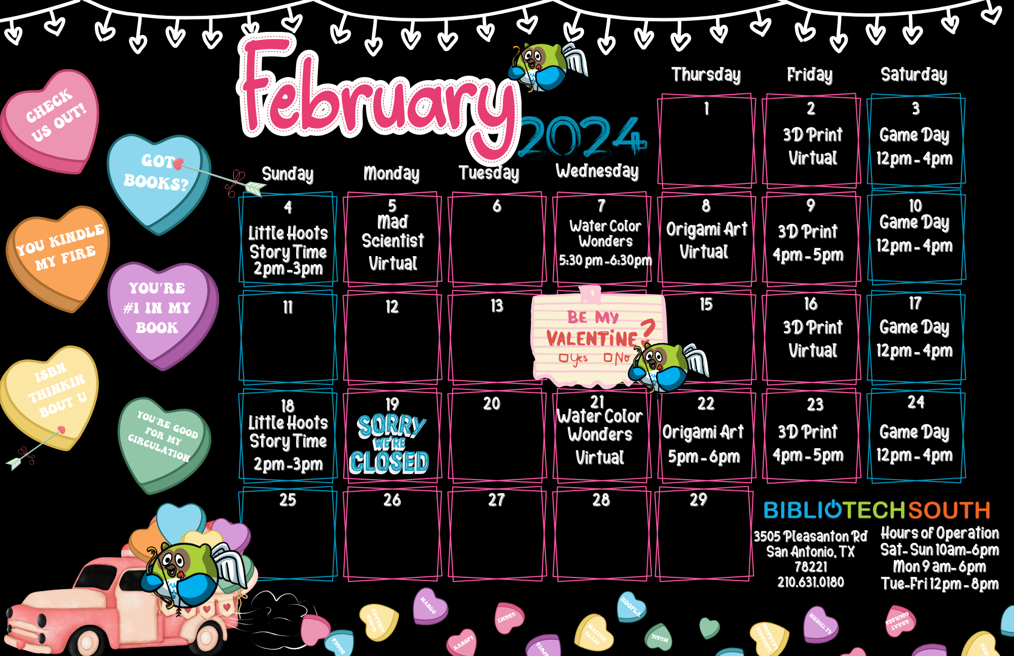 South feb24 Calendar