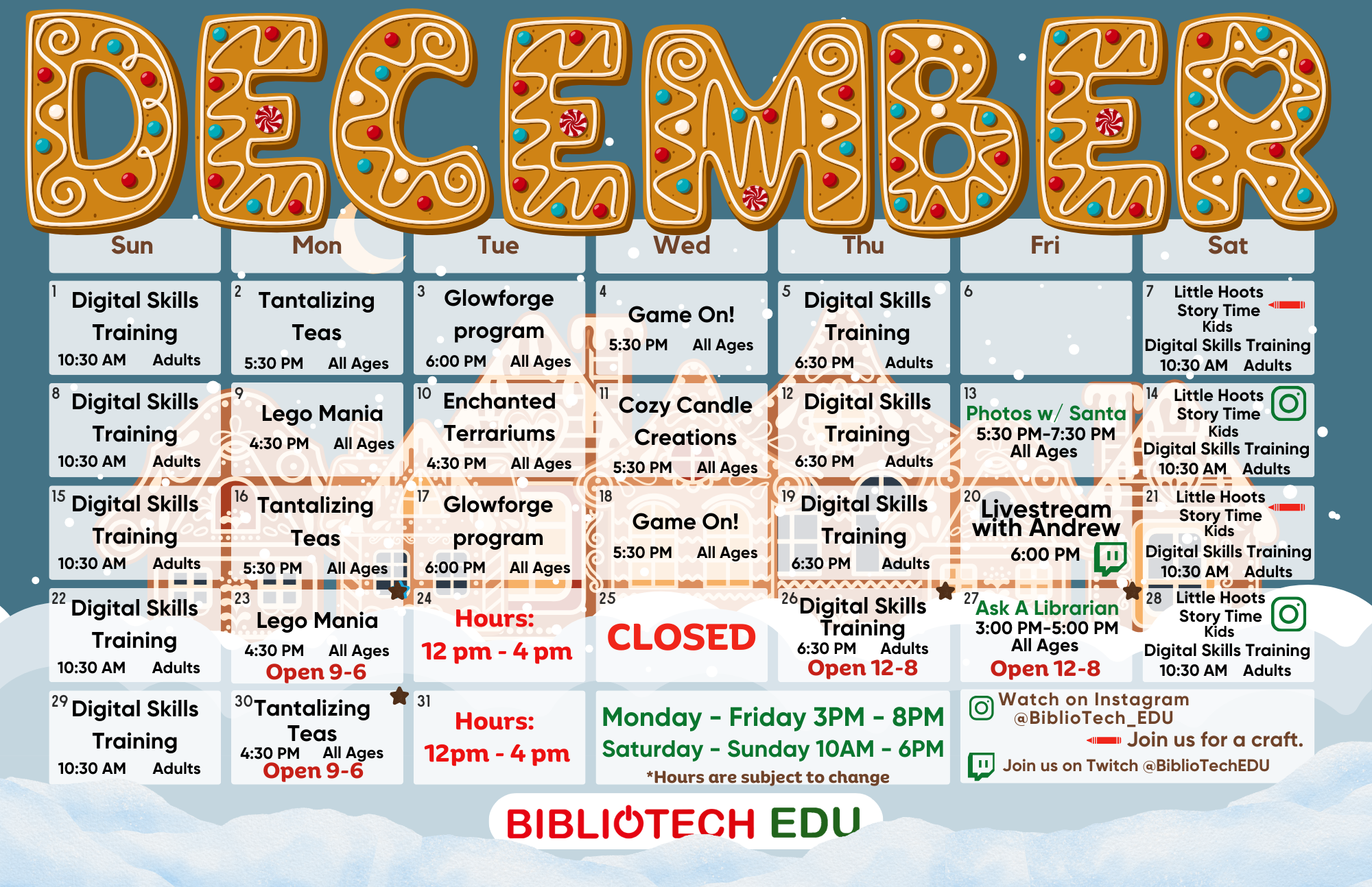 Edu UPDATED DEC Calendar