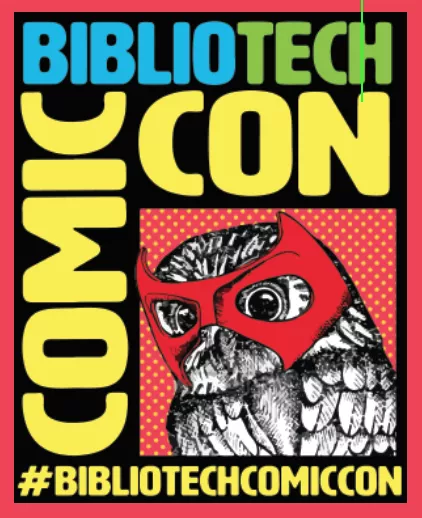BiblioTech Comic Con Logo