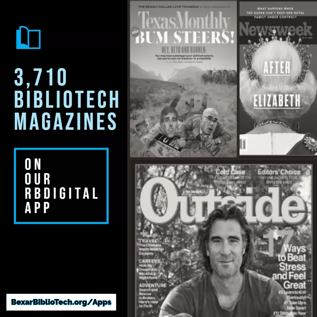 BiblioTech offers magazines through our RBdigital App