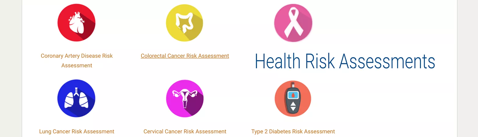 Health Risk Assessments Website